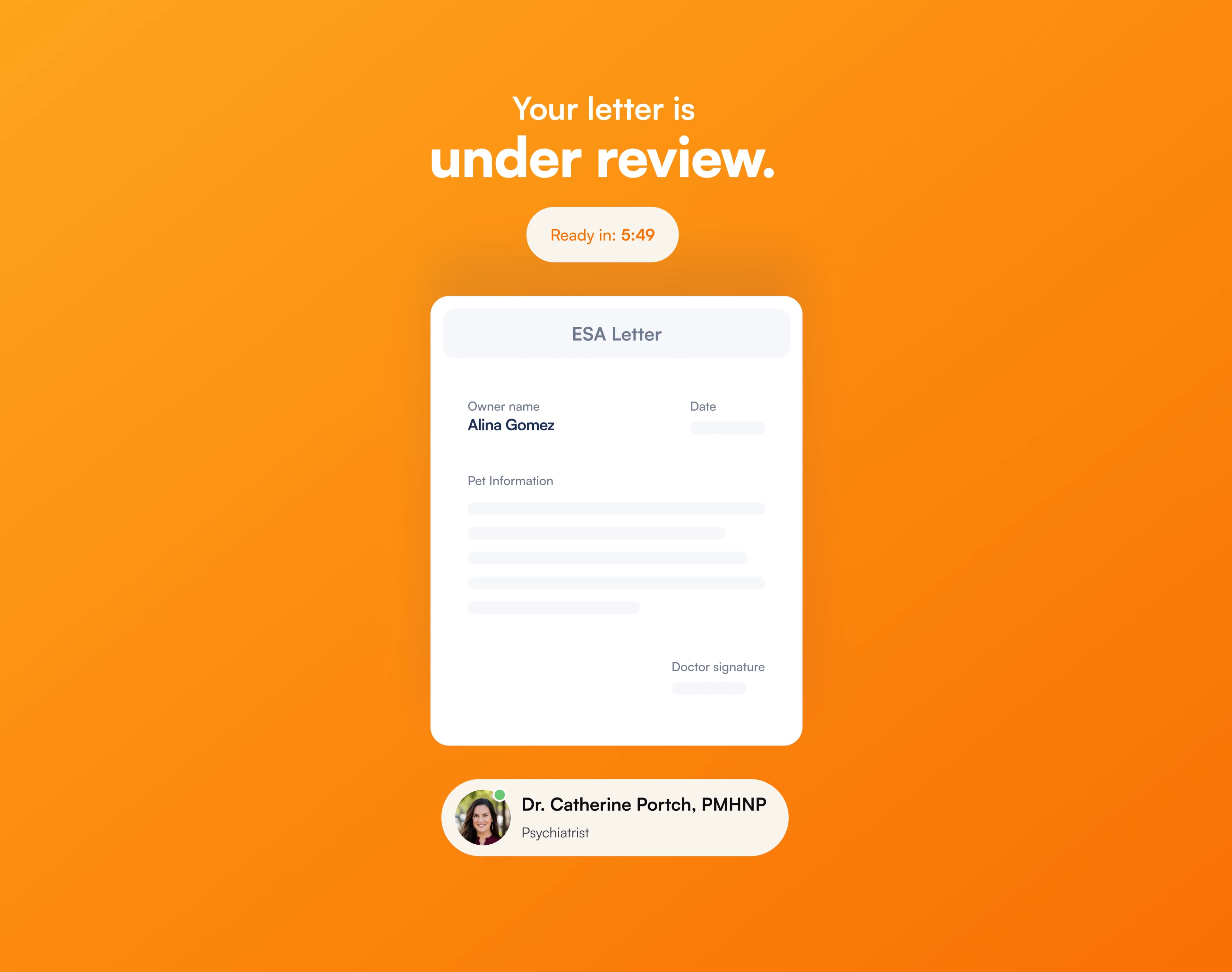 Doctor Review step
